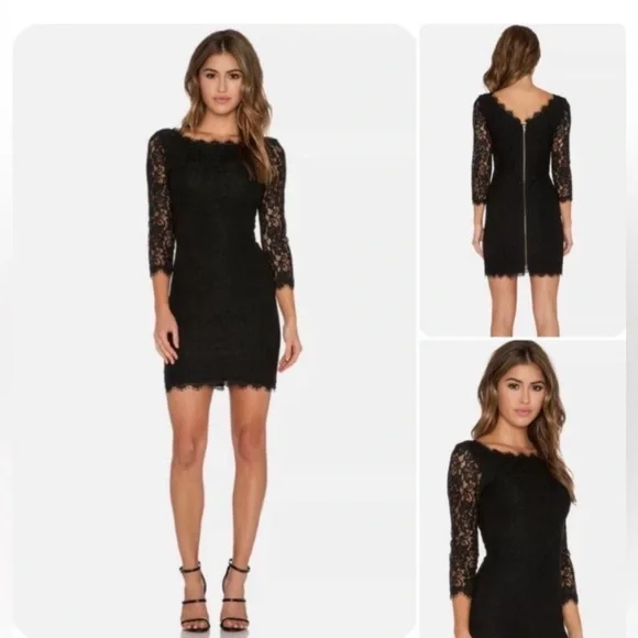 DIANE VON FURSTENBERG LACE DRESS PERFECT CONDITION   $400 never worn - Picture 2 of 16